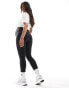 adidas Performance Maternity ribbed high waist 7/8 leggings in black