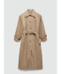 Women's Shirt Collar Cotton Trench Coat