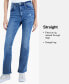 Billie Mid Rise Stretchy Straight-Leg Jeans