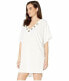 MICHAEL Michael Kors 261928 Women Terry Lace-Up Tunic Cover-Up Size XS