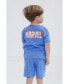 Boys Spider-Man T-Shirt and French Terry Shorts Outfit Set to (12 Months - 18-20)