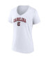 Women's White South Carolina Gamecocks Evergreen Campus V-Neck T-shirt