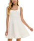 Juniors' Scoop-Neck Sleeveless Skater Dress