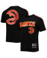 Men's Black Atlanta Hawks Mesh Capsule Taping T-shirt