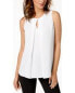 Топ Bar lll Sleeveless Ivory Pleat Blouse