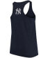 Women's Plus Size Navy New York Yankees Swing For The Fences Racerback Tank Top