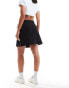 ONLY wrap tie denim skirt in wash black