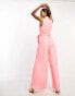 Forever New blazer jumpsuit in baby pink