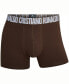 Men's Cotton Blend Trunks in Travel Bag, Pack of 5