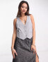 Weekday Blaze waistcoat in grey melange