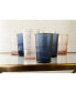 Claro Modern Vintage Tumbler Glasses, Set of Four, 12 oz