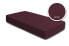 2 Bettlaken Jersey bordeaux 200 x 200 cm