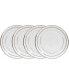 Montvale Platinum Set of 4 Saucers, Service For 4