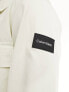 Calvin Klein cotton nylon overshirt in white