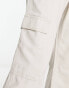 River Island straight cargo trouser in ecru