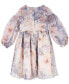 Toddler & Little Girls Balloon-Sleeve Floral Organza Dress