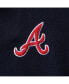 Men's Navy Atlanta Braves Baseball Bay Button-Up Shirt