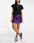 Topshop cargo pocket mini skirt in purple