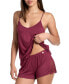 Women's 2-Pc. Lace-Trim Cami Pajamas Set