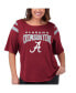 Women's Crimson Alabama Crimson Tide Plus Size Linebacker Half-Sleeve T-shirt