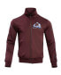 Men's Burgundy Colorado Avalanche Classic Chenille Full-Zip Track Jacket