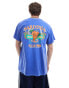 Reclaimed Vintage unisex oversized t-shirt with sardinia back print in blue