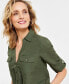 Women's Linen Twist-Hem Blouse, Created for Macy's