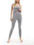 ASOS DESIGN mix & match pointelle pyjama legging in grey