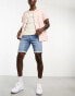 Only & Sons denim shorts in mid blue