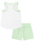 Toddler Girls 2-Pc. Happy Camper Tank Top & Mesh Shorts Set