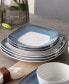 Colorscapes Layers 12 Piece Square Dinnerware Set