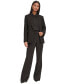 Karl Lagerfeld Women's Notched Lapel One Button Blazer