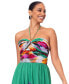 Women's Floral-Print Halter Gown