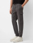 Bershka straight leg in dark grey