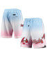 Men's Blue, Pink Atlanta Braves Team Logo Pro Ombre Shorts