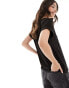 ONLY soft round neck t-shirt in black