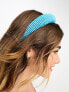 My Accessories beaded headband in blue