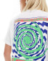 Vans spiral graphic print t-shirt in white