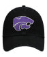 Men's Black Kansas State Wildcats Vintage-Like Clean Up Adjustable Hat