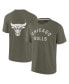 Men's and Women's Olive Chicago Bulls Elements Super Soft Short Sleeve T-Shirt