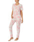 Women's 2-Pc. Printed Jogger Pajamas Set