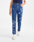 Women's Printed High-Rise Straight-Leg Jeans, Created for Macy's