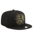 Men's Black Oakland Athletics Metallic Logo 9FIFTY Snapback Hat