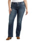 Plus Size Elyse Mid Rise Slim Bootcut Luxe Stretch Jeans