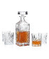 Dublin Crystal 5 Piece Decanter Whiskey Set