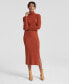 Women's 100% Cashmere Turtleneck Midi Sweater Dress, Regular & Petites, Created for Macy's