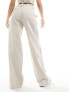 Weekday Emmie linen mix trousers in beige