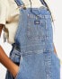 Dickies duck canvas classic bib denim dungarees in blue