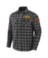 Men's NFL x Darius Rucker Collection by Gray Washington Commanders Flannel Long Sleeve Button-Up Shirt