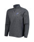 Men's Heathered Charcoal St. Louis Blues Course Quarter-Zip Jacket